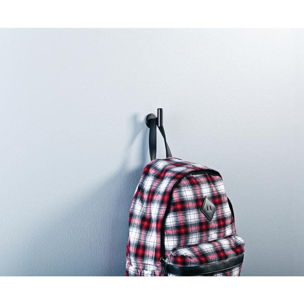 Liberty B29527C-FB Flat Black 2 1/32"  Industrial Post Hook Coat, Hat, Robe Hook