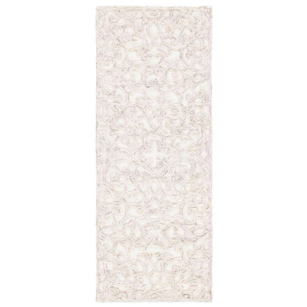 Trace TRC103 Hand Tufted Indoor Accent Rug - Camel/Ivory - 2'x5' - Safavieh