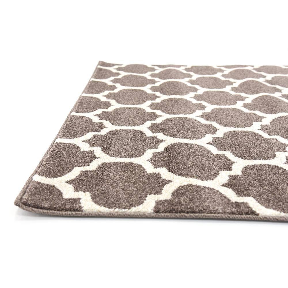 Unique Loom 4' 1 x 6' 1 Trellis Philadelphia Brown Area Rug