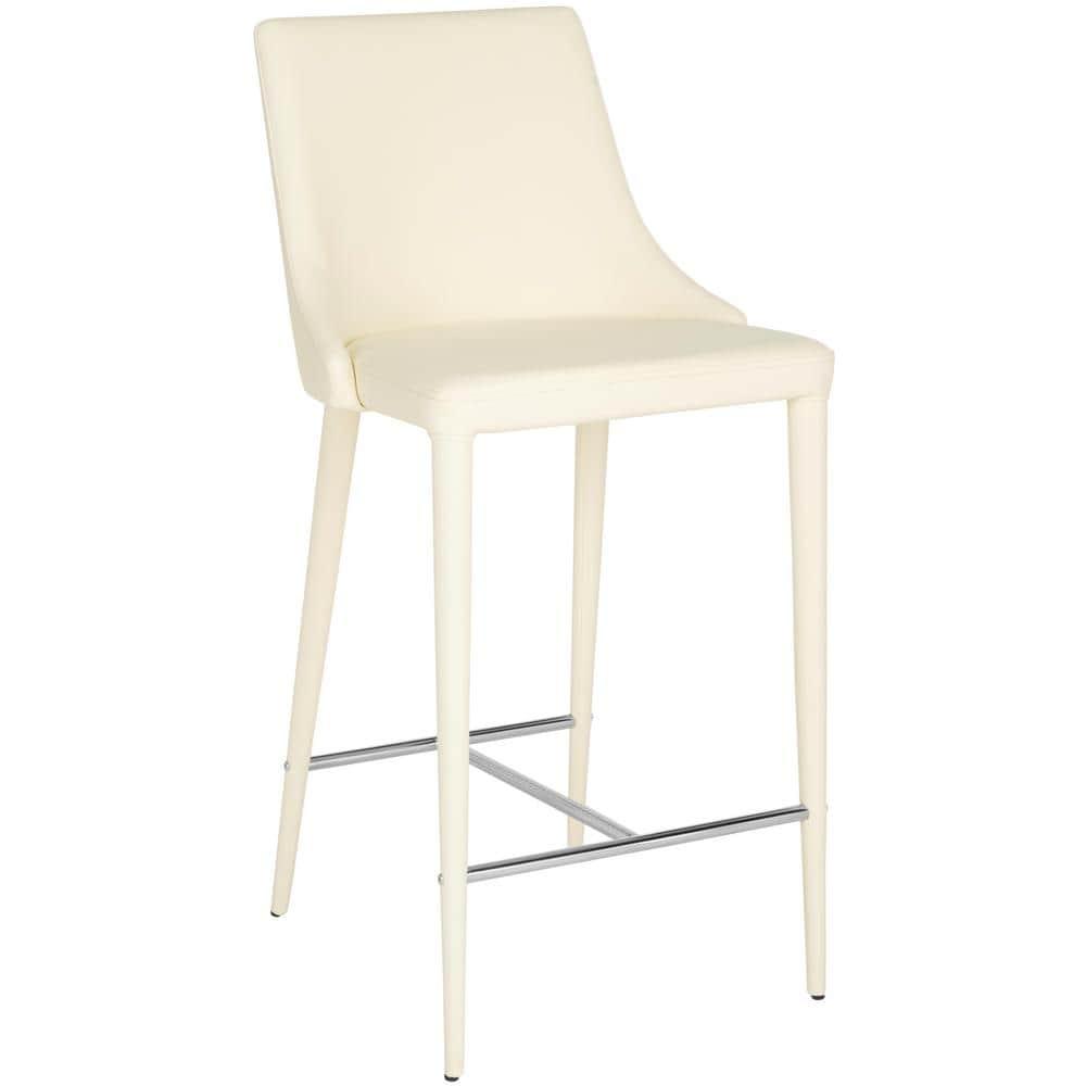 Summerset Counter Stool (Set of 2) - FOX2017 - Butter Cream - Safavieh Couture