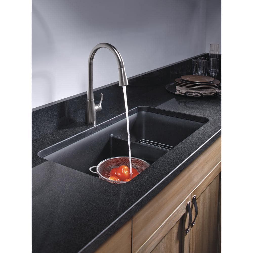 Cairn® 34" L x 18" W Double Basin Undermount with Accessories