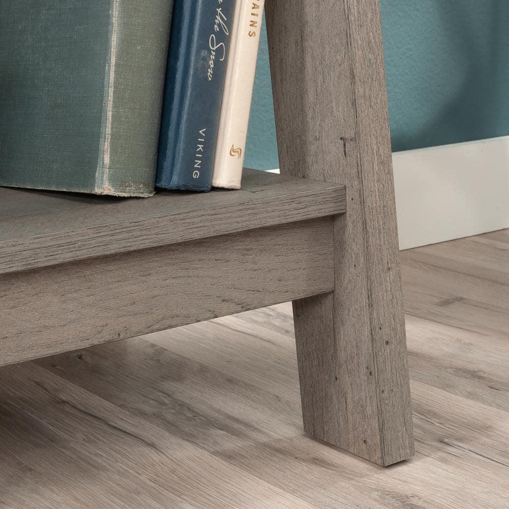 71.14" Trestle 5 Shelf Bookcase Mystic Oak - Sauder: Open Display, Fixed Shelves