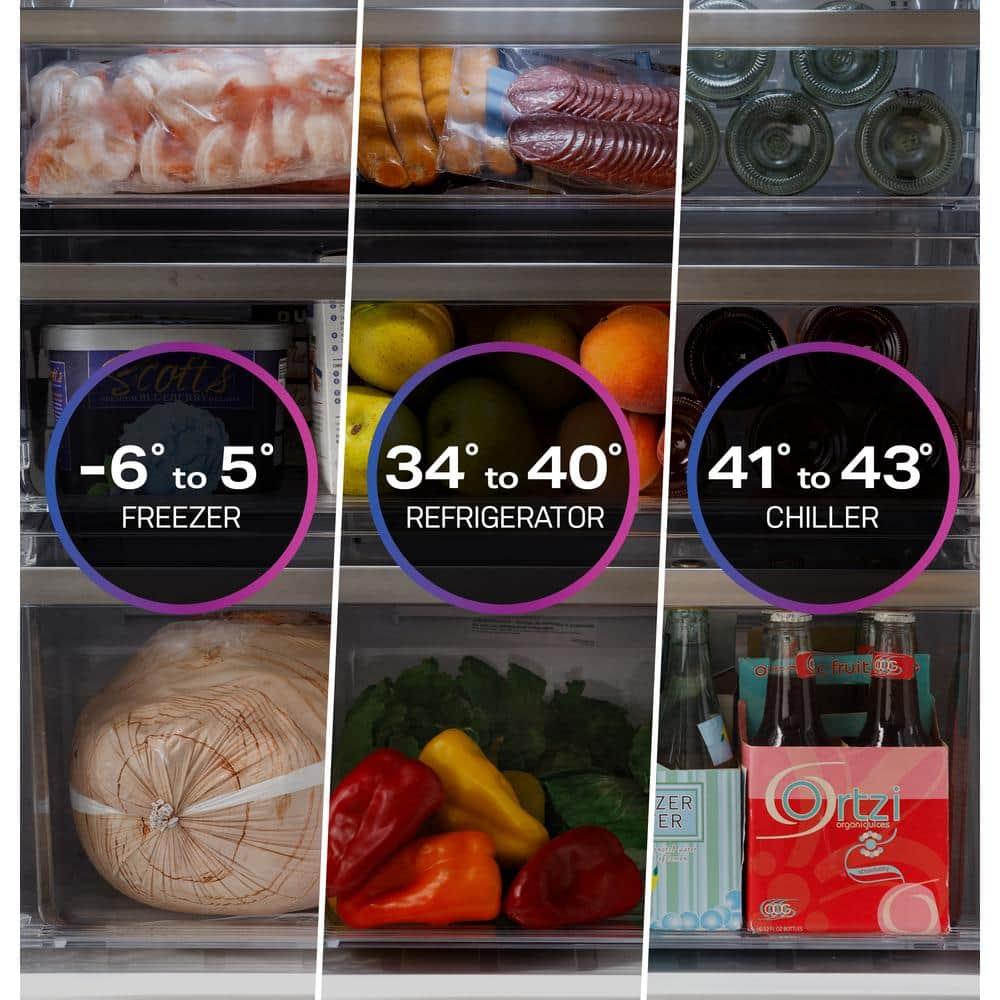GE Profile™ Series Energy Star Smart 28 Cu. Ft. Fingerprint Resistant Quad-Door Refrigerator
