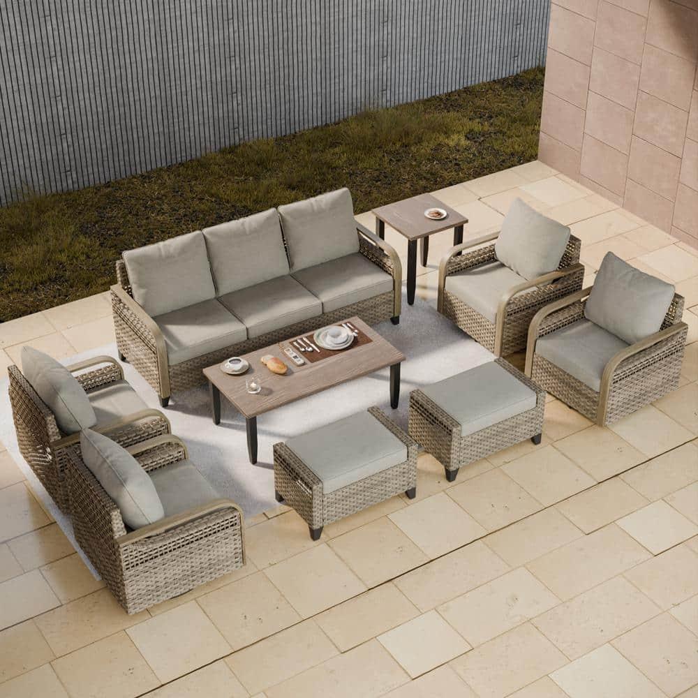 EAGLE PEAK 7 - Person Outdoor Seating Group with Cushions