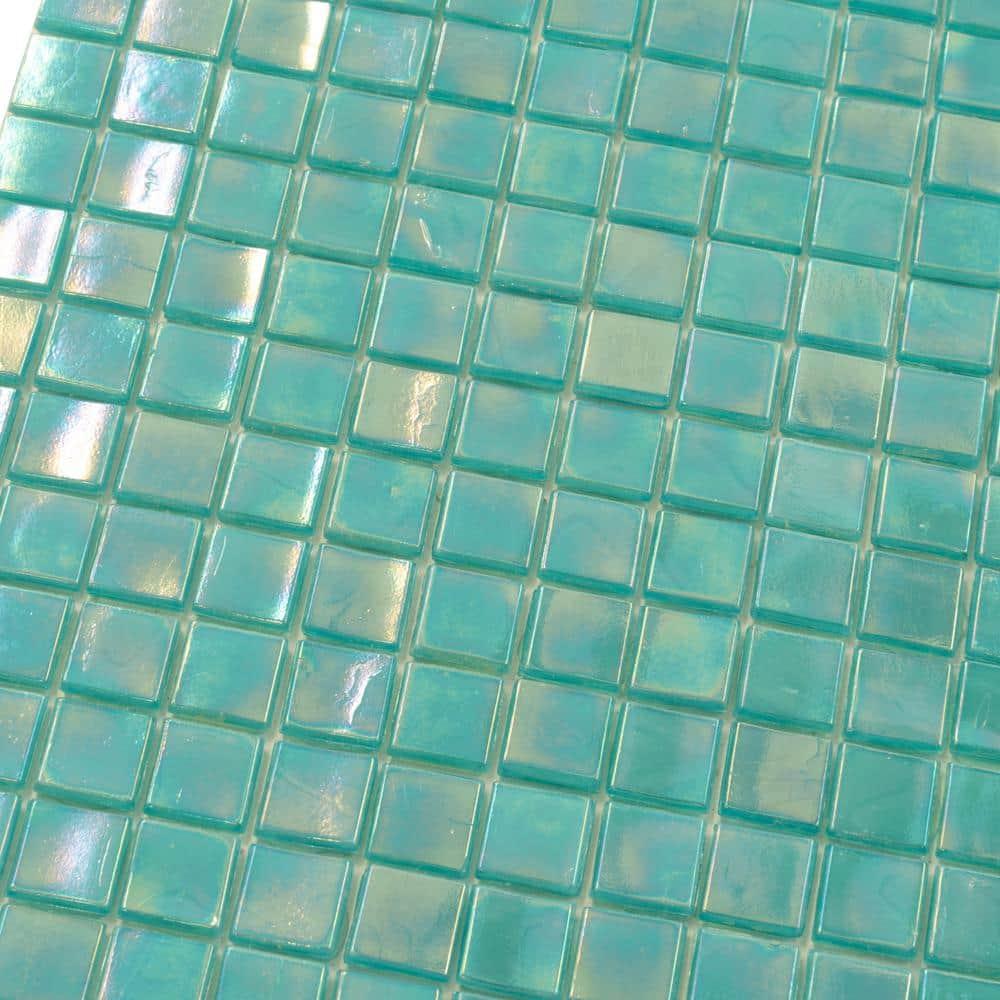 Skosh 0.6" x 0.6" Glass Grid Mosaic Wall & Floor Tile