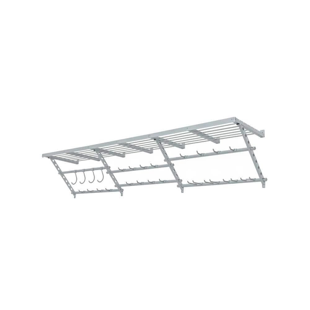 Garage Essentials 96" Adjustable Heavy-Duty Shelf Kit with Hooks