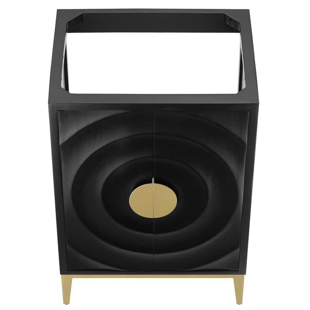 Modway Beau 24" Bathroom Vanity Cabinet (Sink Basin Not Included) In Black