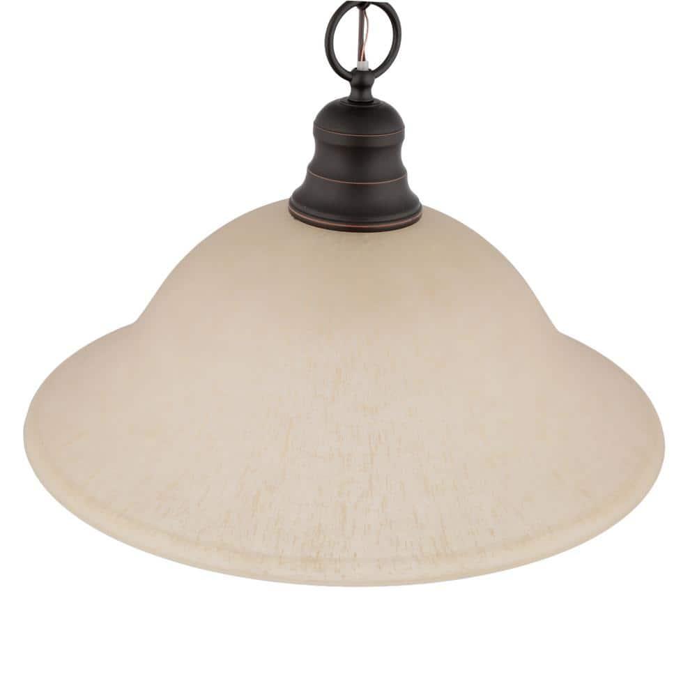 Nuvo 60-1276 - 1 Light  16"  Pendant w/ Champagne Linen Washed Glass