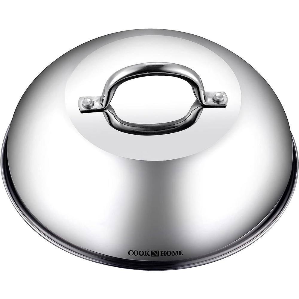 Cook N Home Cook N Home Stainless Steel Lid Griddle Accessories - 12 Inch Round Basting Cover