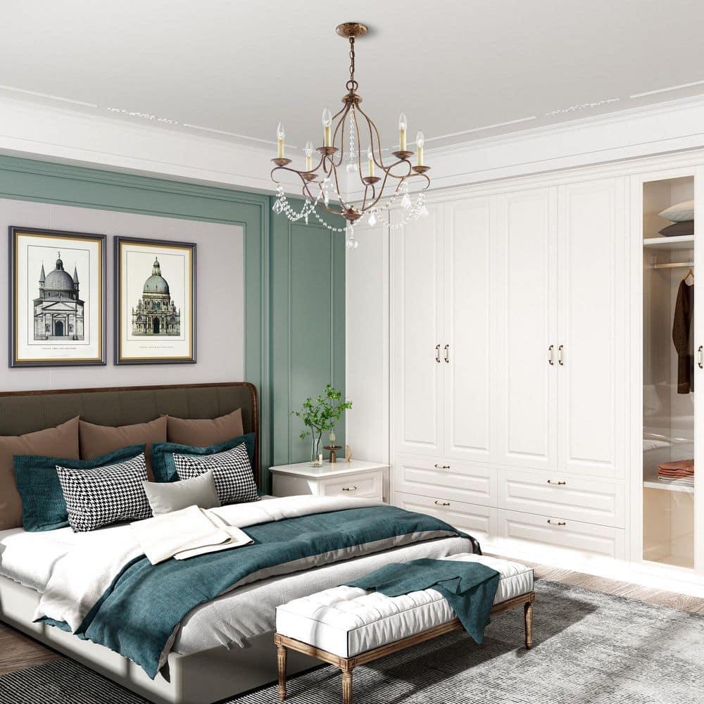 Livex Lighting Chesterfield 6 - Light Chandelier in  Hand Applied Venetian Golden Bronze