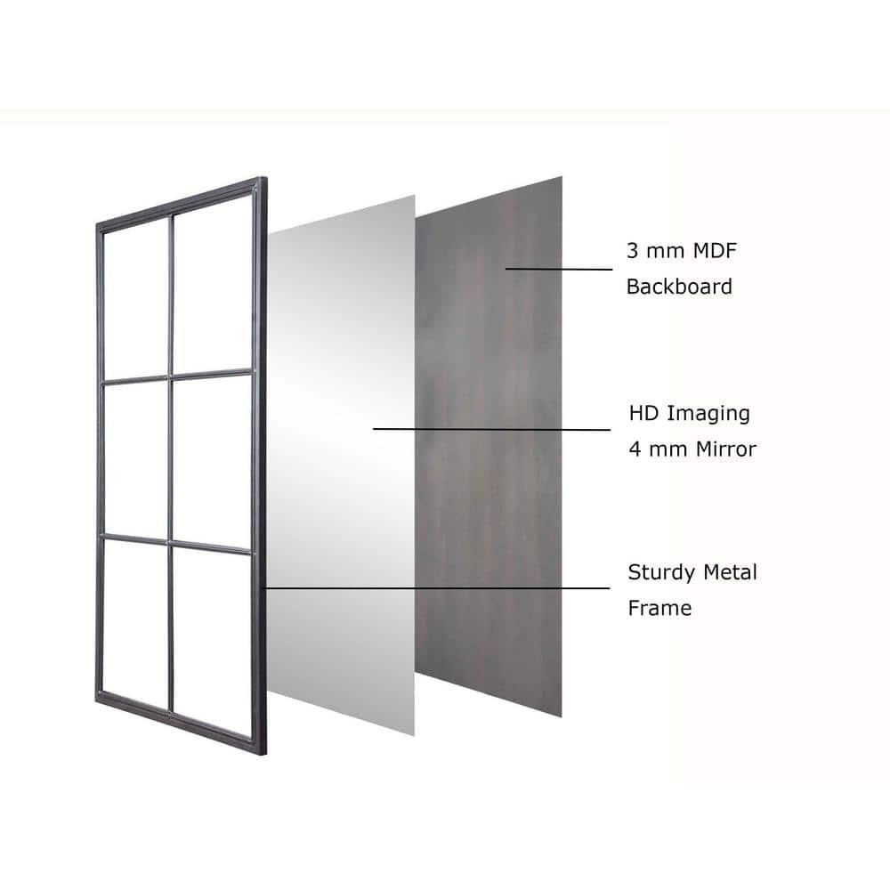Latitude Run® Metal Flat Mirror