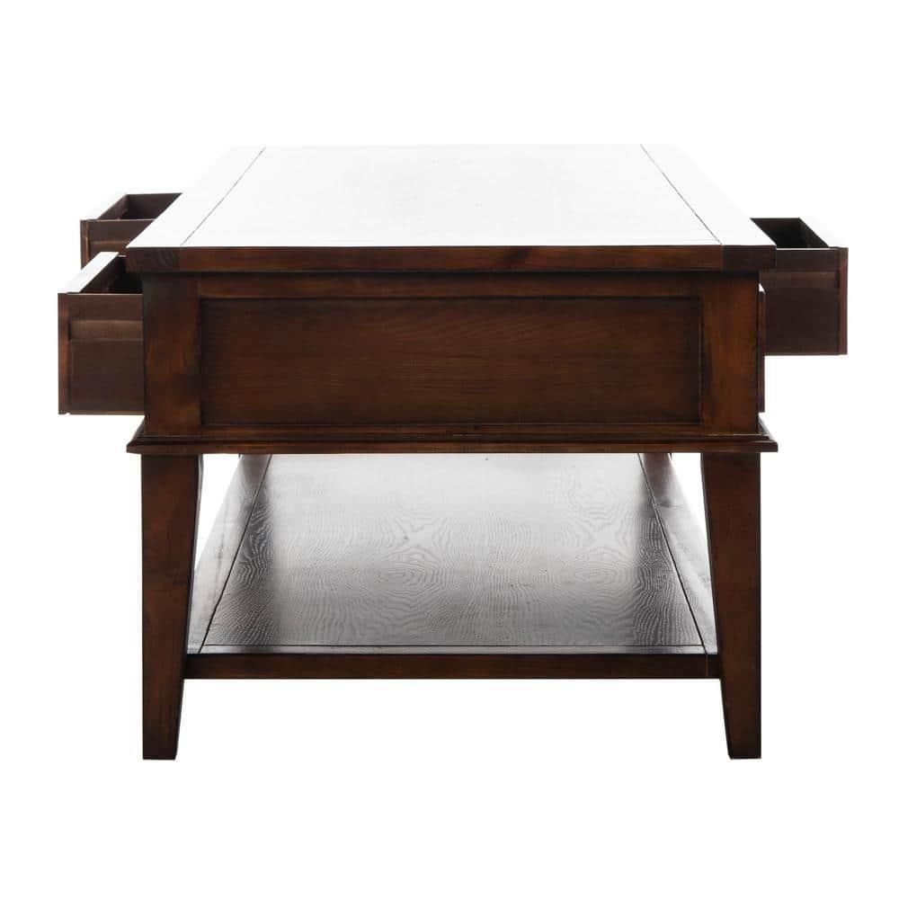 Manelin Coffee Table - Sepia - Safavieh