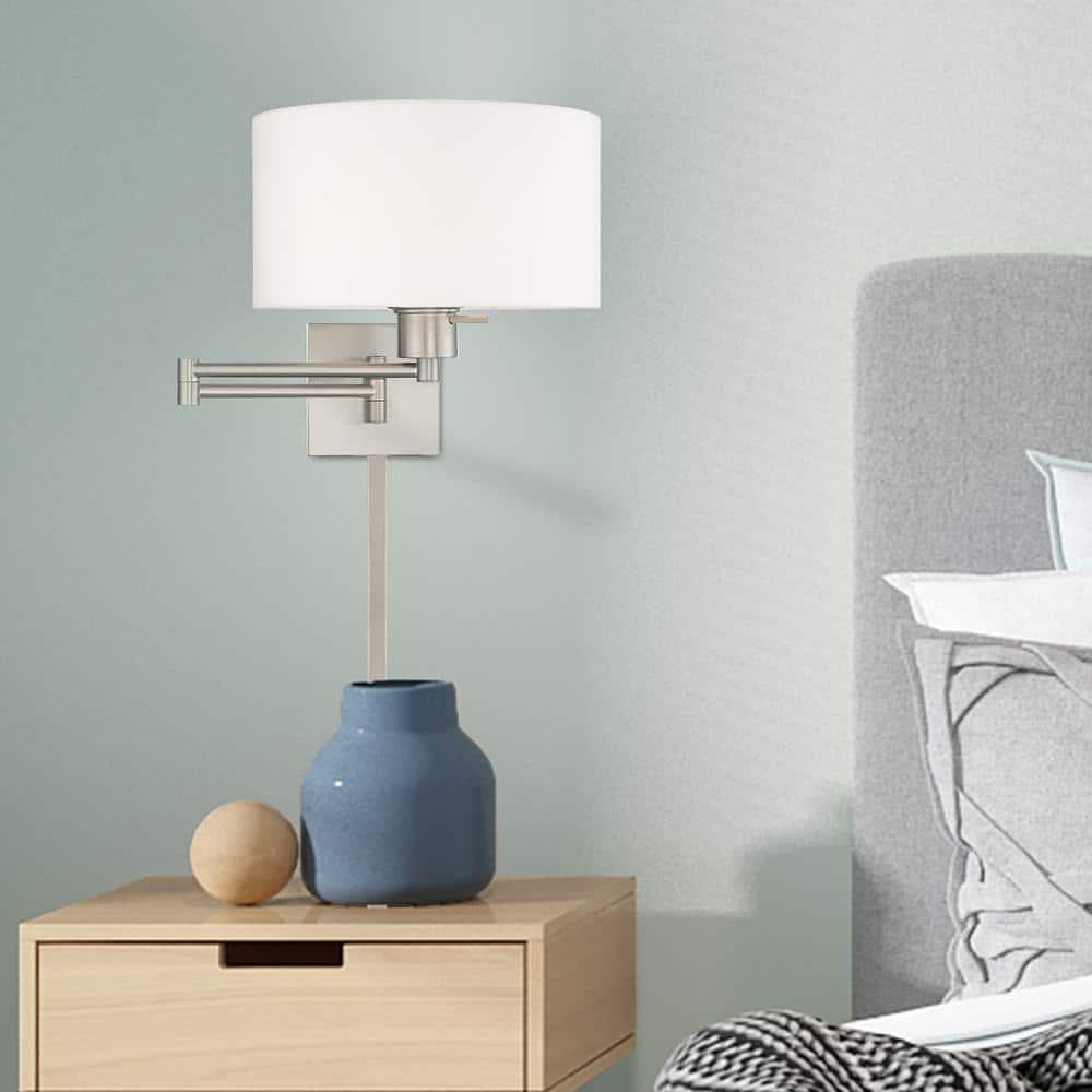 Livex Lighting 1 - Light Wall Light in  Brushed Nickel