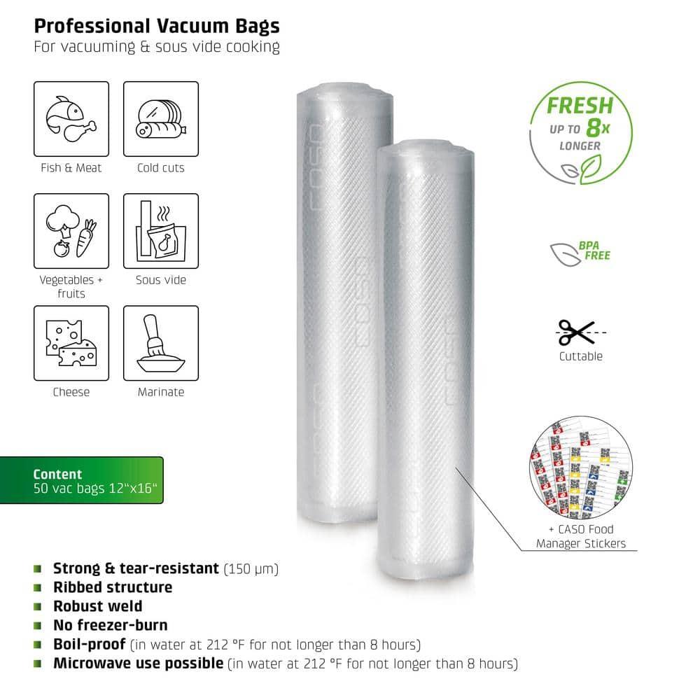 Design Professional 8 x 20 Vacuum Storage Bag Rolls (2 Rolls)