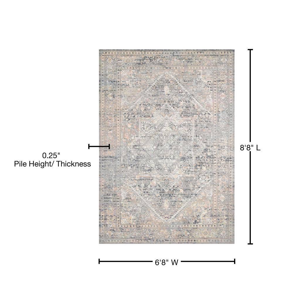 Loloi II Lucia Oriental Grey / Sunset Area Rug