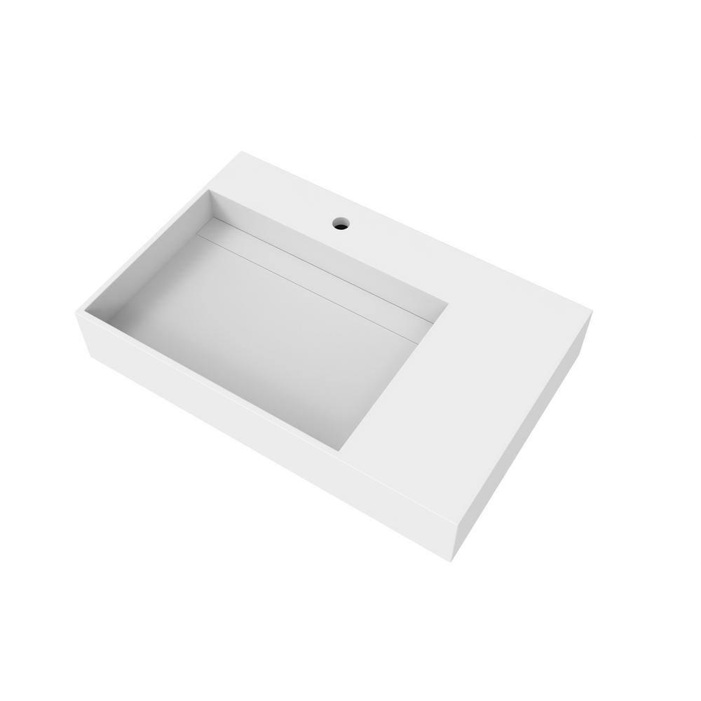 Juniper 30" Wall Mounted Bathroom Sink With Left Basin