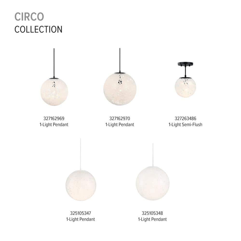 Matte White Globe Pendant Light with Frosted Glass Shade