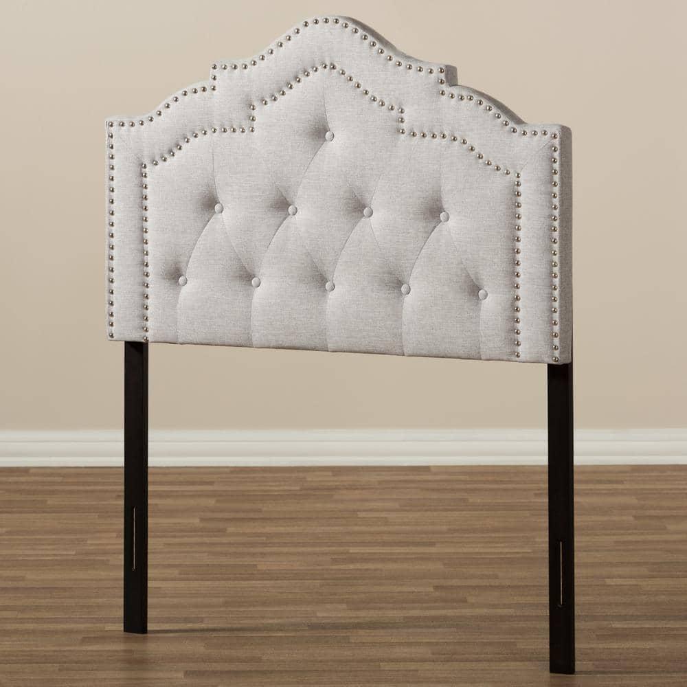 Baxton Studio Edith Modern and Contemporary Greyish Beige Fabric Twin Size Headboard,Wholesale Interiors