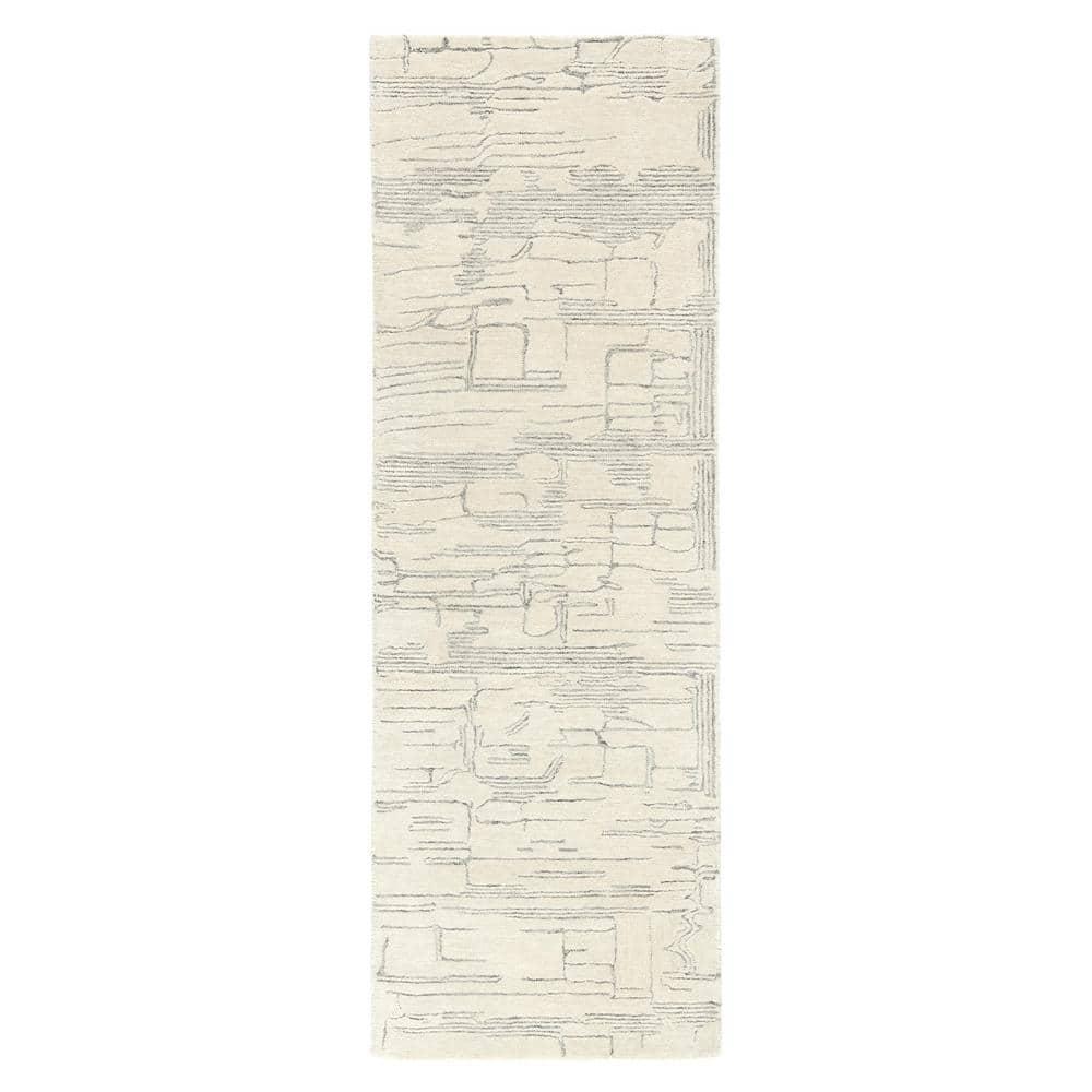 Town & Country Luxe Remin Abstract Line Art Handcrafted Area Rug Beige/Blue