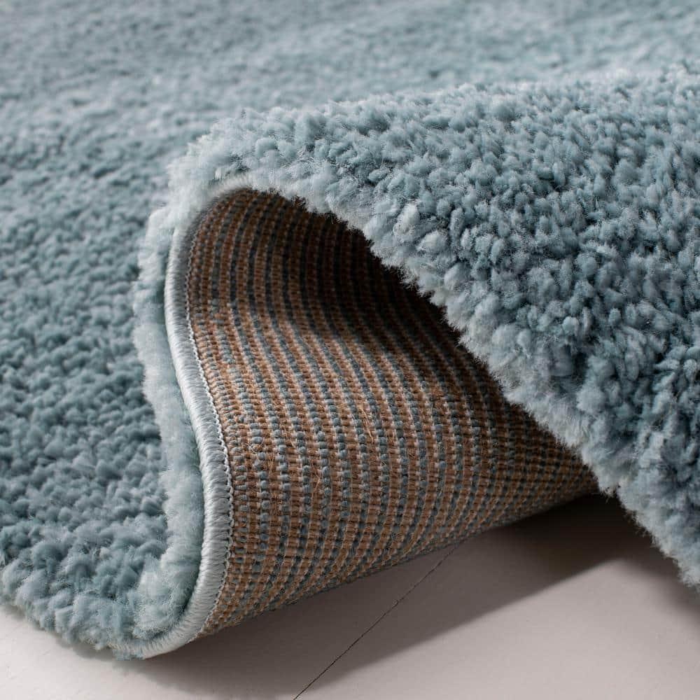 August Shag 900 AUG900 Power Loomed Indoor Area Rug - Aqua - 8'x10' - Safavieh