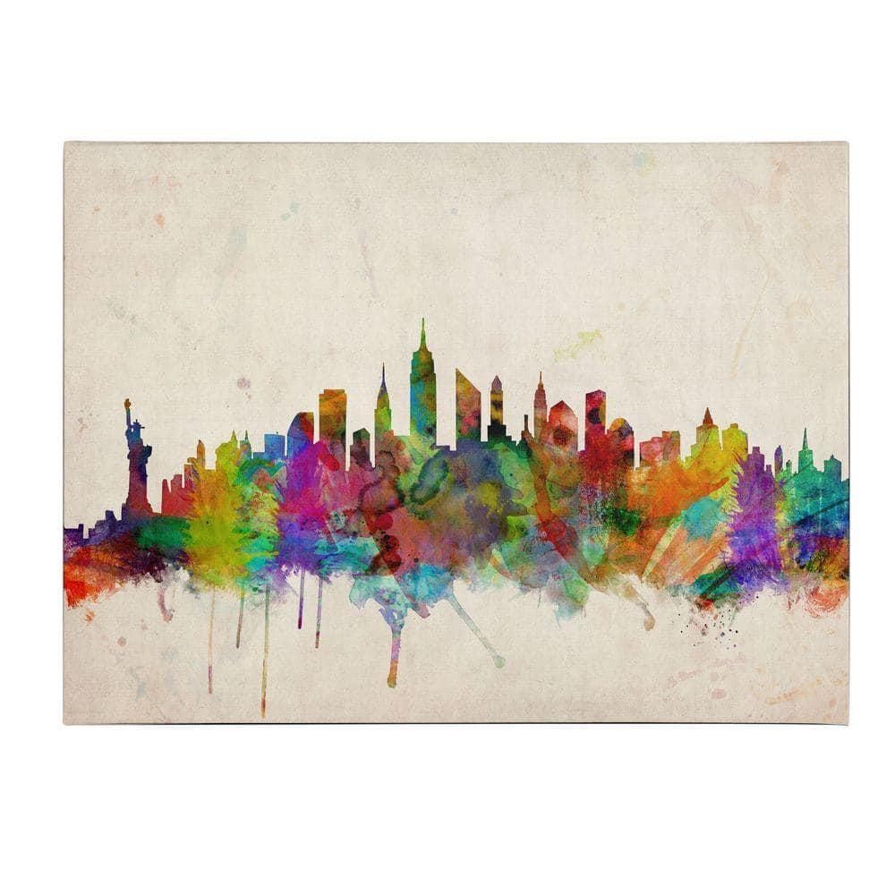Trademark Art 'New York Skyline' Canvas Art by Michael Tompsett