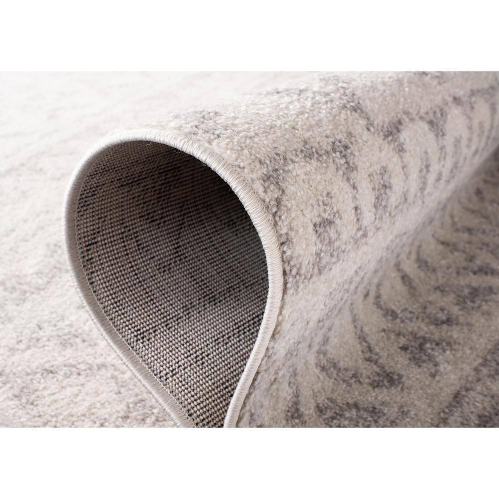 Adirondack ADR119 Machine Made Indoor Area Rug - Ivory/Silver - 6'x6' - Safavieh