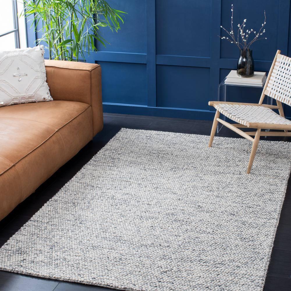 Natura NAT620 Hand Woven Area Rug - Light Grey/Ivory - 6'x9' - Safavieh.