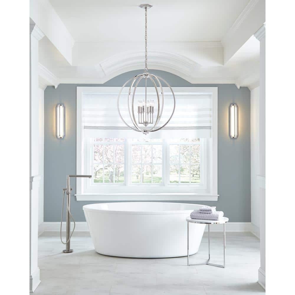 Corinne 6-Light Polished Nickel Hanging Pendant