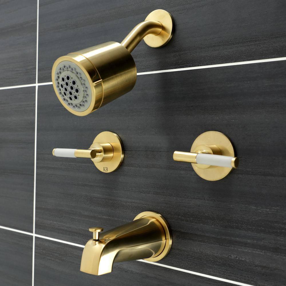 Kingston Brass Kaiser Double-Handle Tub and Shower Faucet