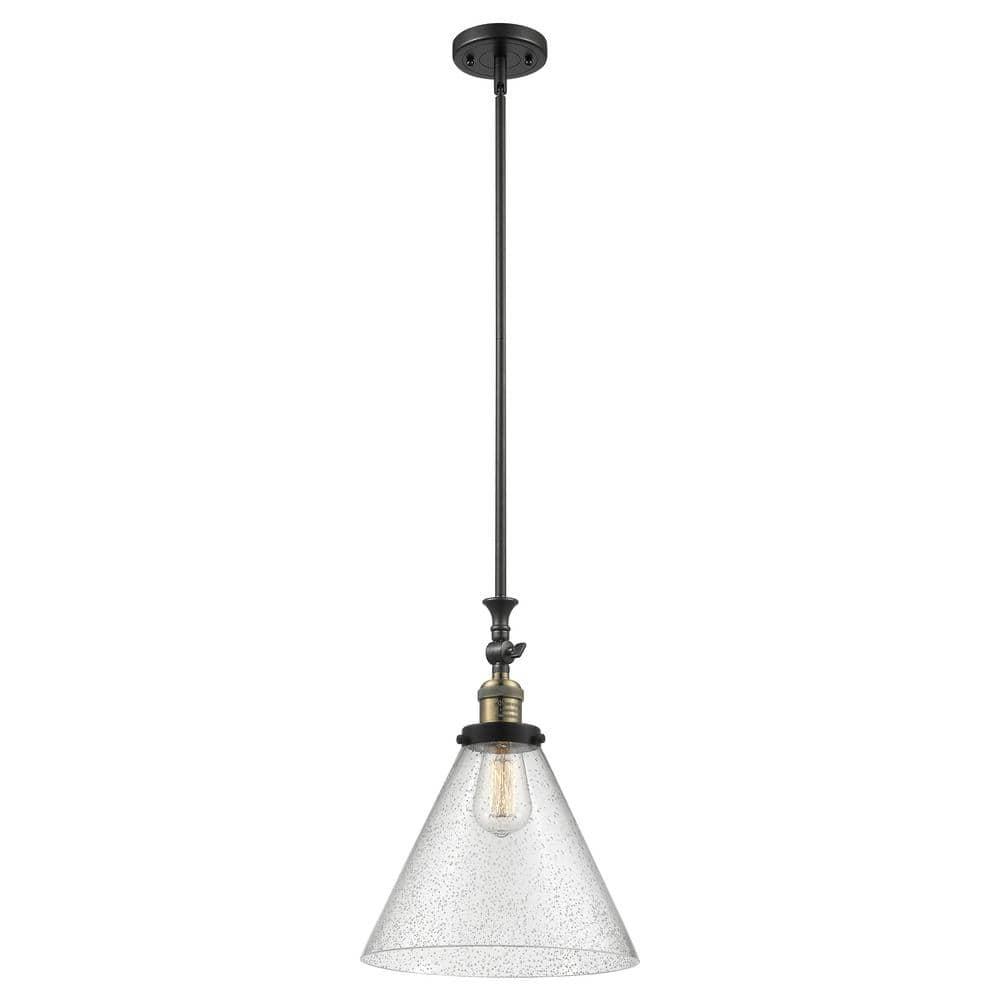 Innovations Lighting Cone 1 - Light Pendant in  Black Antique Brass