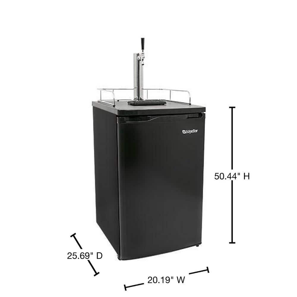 EdgeStar EdgeStar 4.9 Cubic Feet Single Tap Freestanding Kegerator with Adjustable Temperature