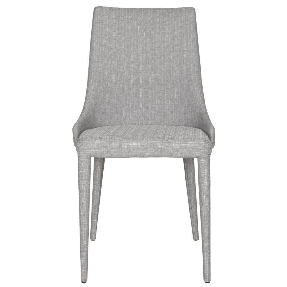 Summerset 19" H Leather Side Chair (Set of 2) - FOX2014 - Grey - Safavieh Couture