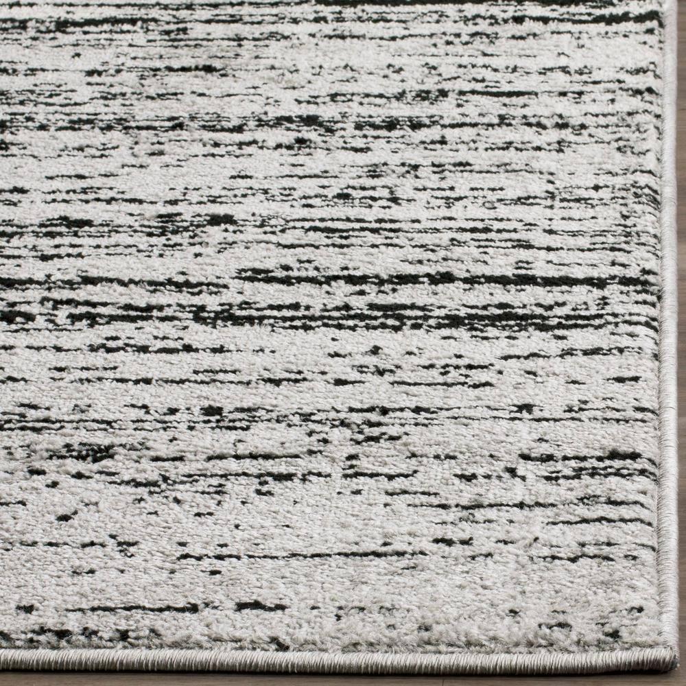Adirondack ADR113 Machine Made Indoor Area Rug - Silver/Black - 10'x14' - Safavieh