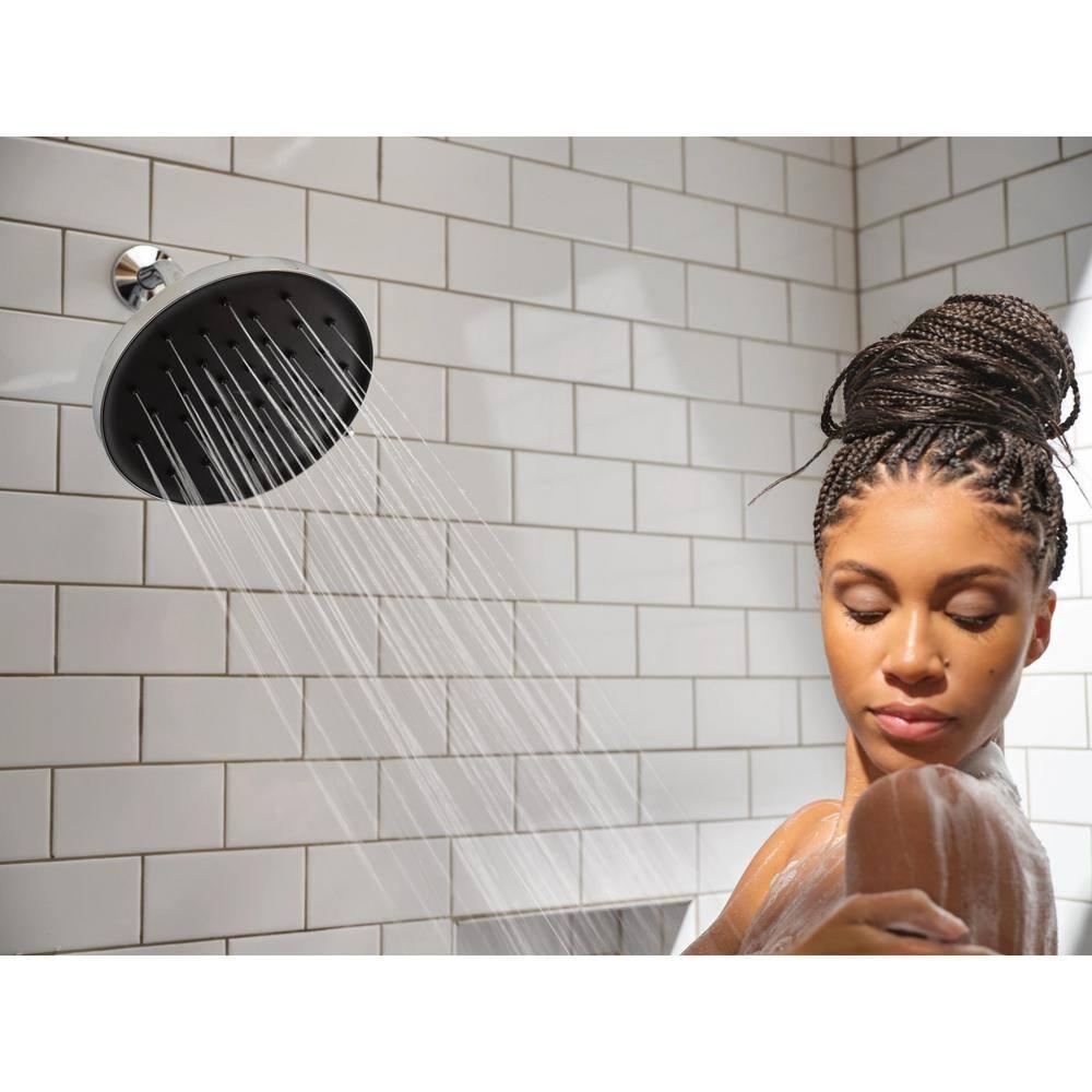 MOEN Verso Magnetix 8-Spray Patterns with 1.75 GPM 9 in. Wall Mount Fixed Shower Head in Chrome, Grey