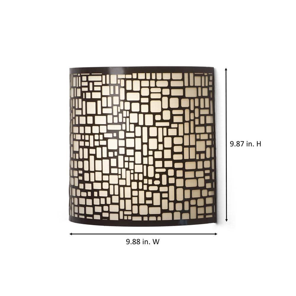 It's Exciting Lighting IEL-2901 London Barrel Wireless Wall Sconce, Amber, Wall, 9.88 in L x 3.90 in W x 9.87 in H