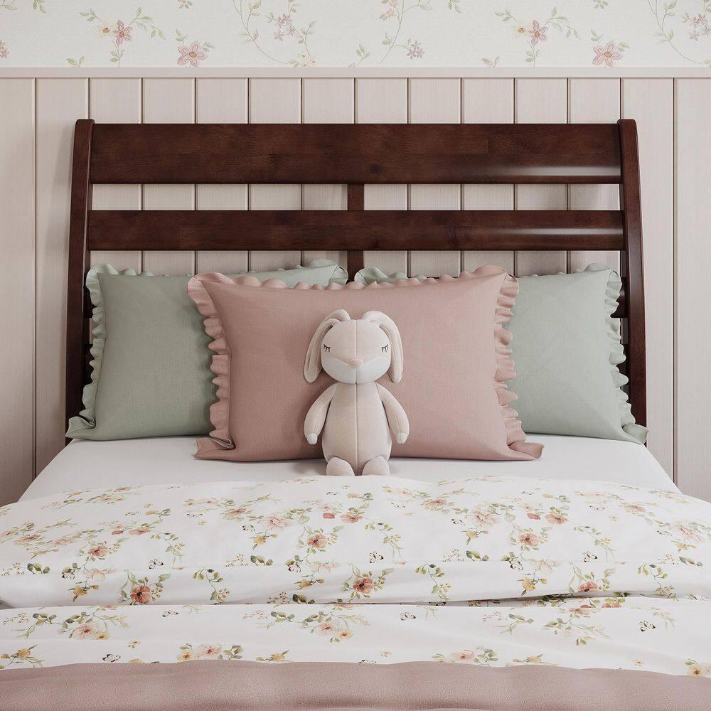 AFI Furnishings Savannah Twin Solid Wood Headboard with Attachable Charger in White