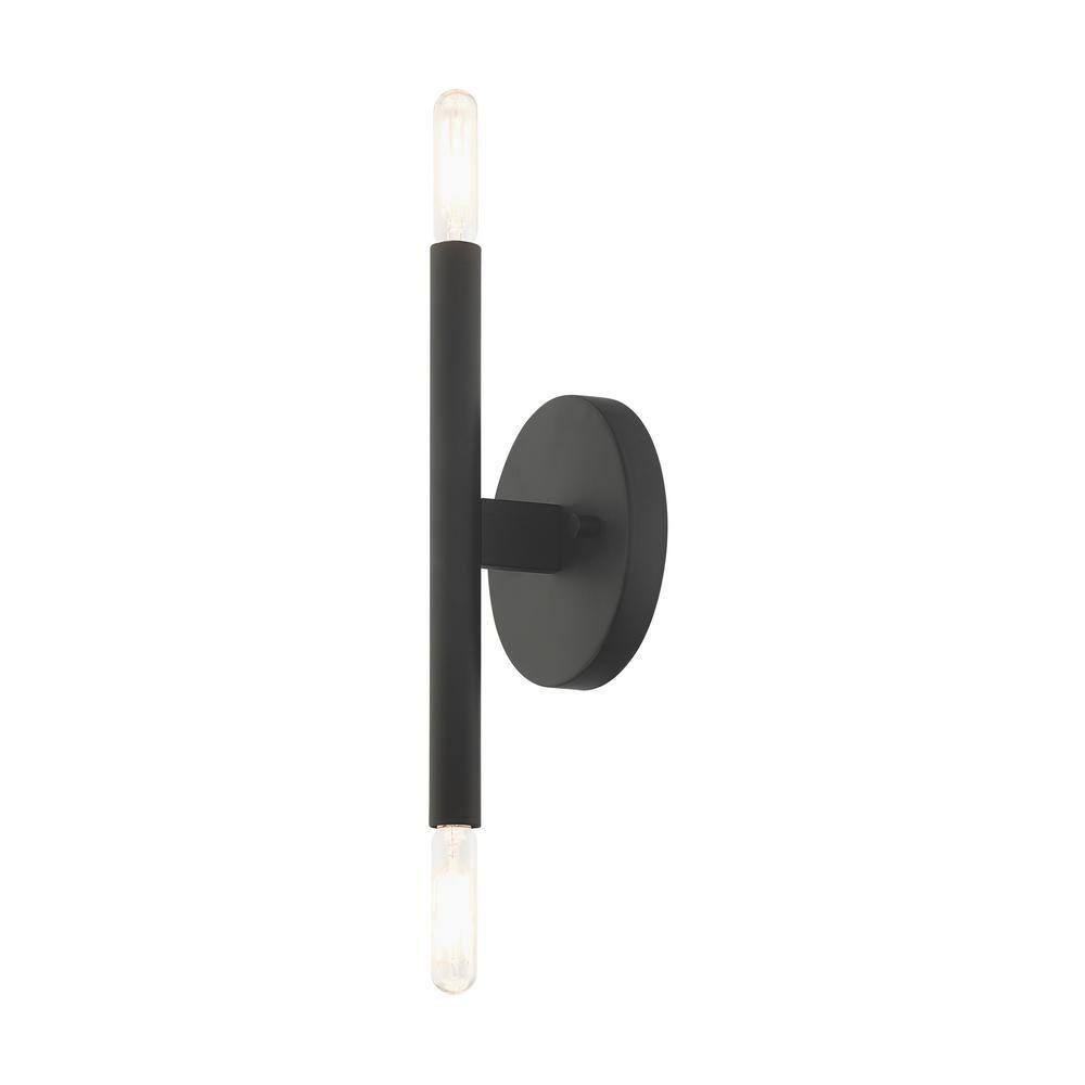 Livex Lighting Copenhagen 2 - Light Wall Light in  Black