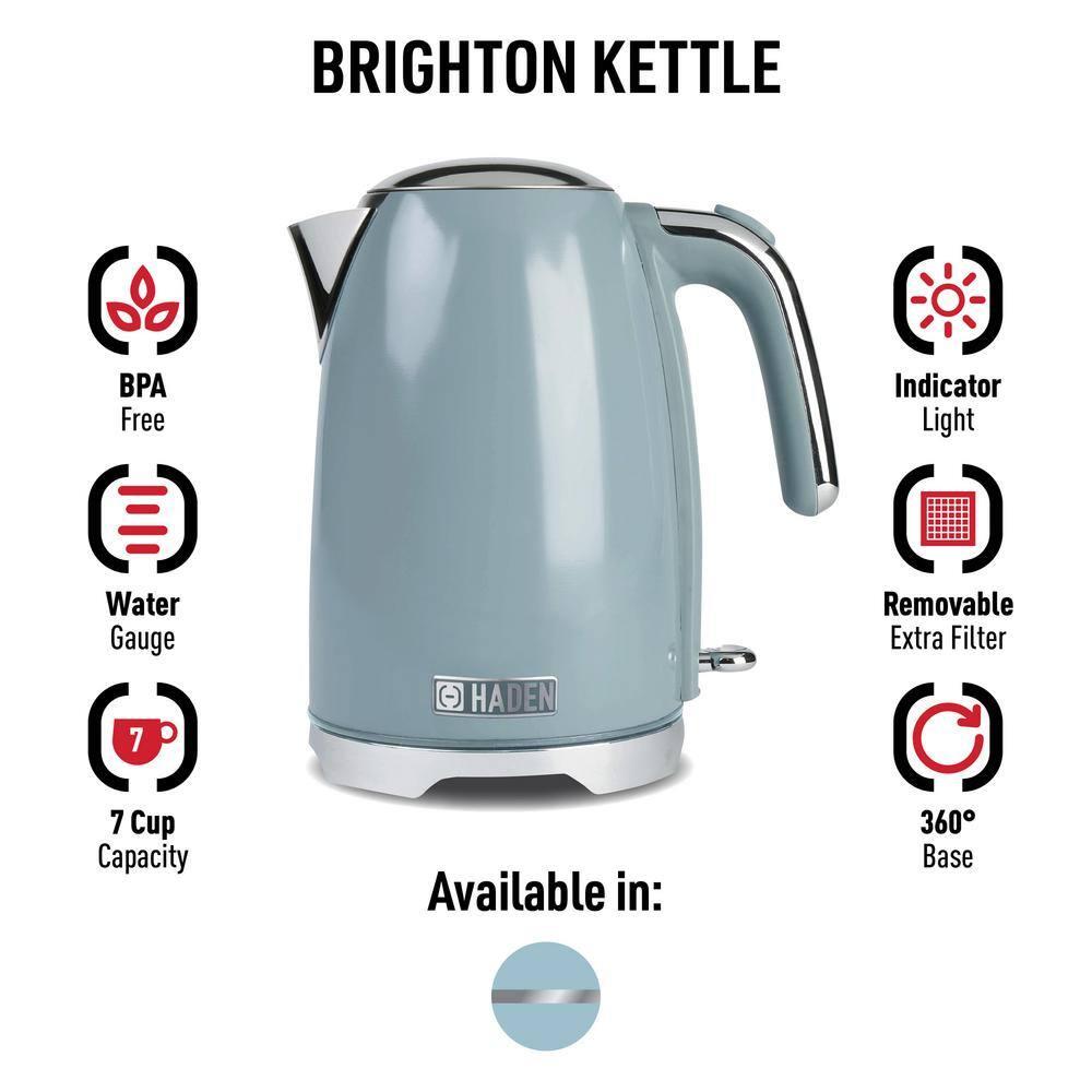 HADEN 1.7 Quarts Stainless Steel Electric Tea Kettle