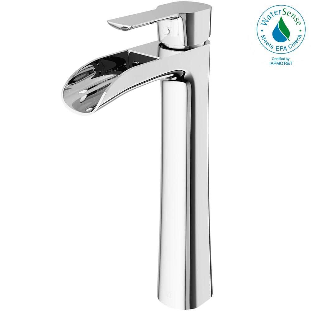 Niko 11" H Single Handle Vessel Sink Bathroom Faucetwith Pop-up Drain