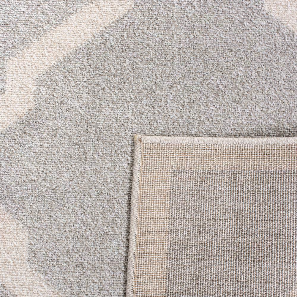 Amherst AMT421 Power Loomed Indoor Area Rug - Light Grey/Beige - 5'x5' - Safavieh