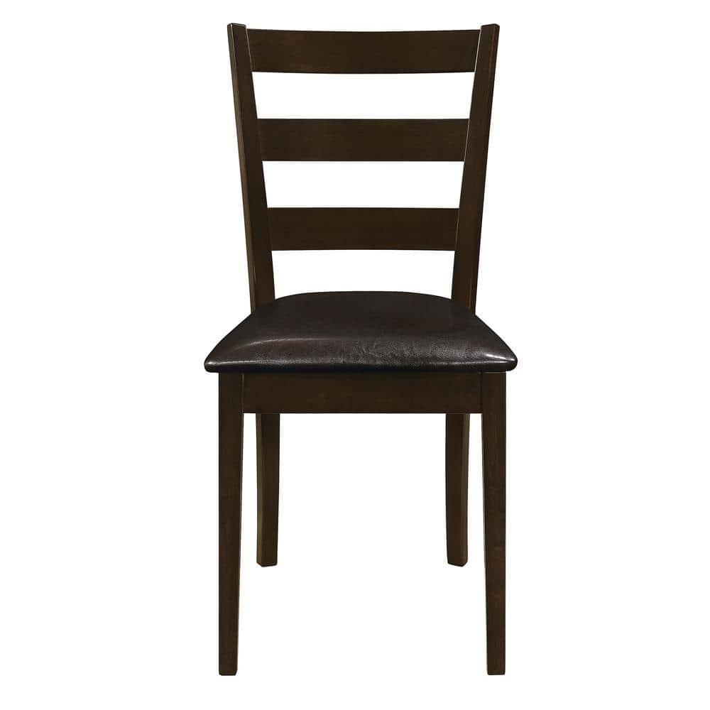 Monarch Specialties Guillen 5-piece Dining Set with Bench Cappuccino and Dark Brown