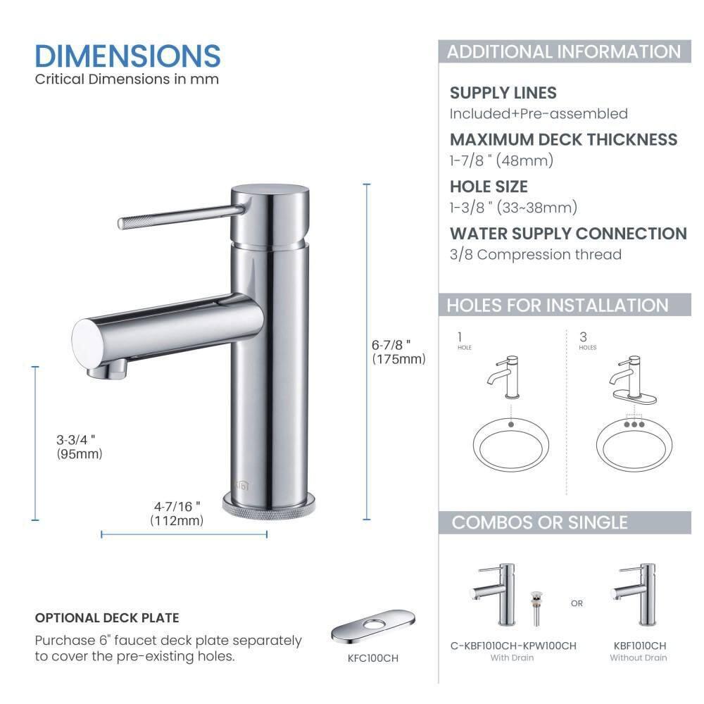 Circular X Single-Hole Single-handle Bathroom Faucet