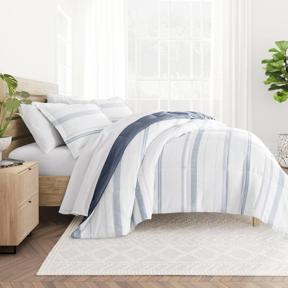 Becky Cameron Contemporary Coastal Stripe Down-Alternative Lightweight Comforter Set