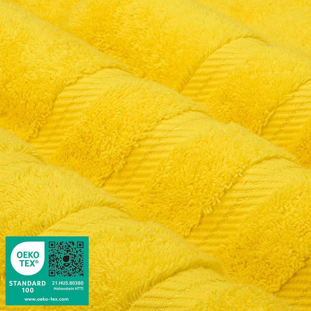 American Soft Linen 100% Cotton Jumbo Large Bath Towel, 35 in by 70 in Bath Towel Sheet, Yellow