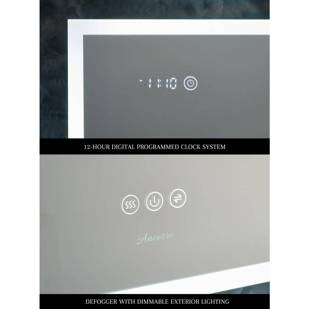 Ancerre Designs Pagani LED Mirror Medicine Cabinet With Defogger, Dimmer, Magnifier & USB Outlet