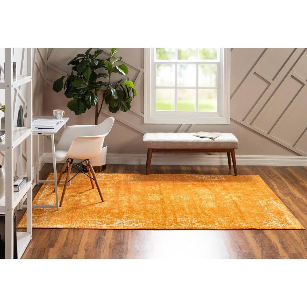 Unique Loom 8' 0 x 10' 0 Sofia Casino Orange Area Rug