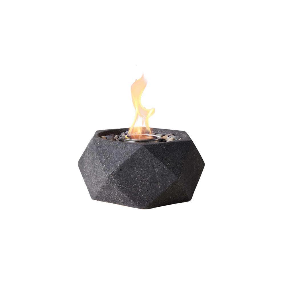 TerraFlame TerraFlame Geo Concrete Table Top Gel Fuel Fire Bowl - Indoor and Outdoor Use