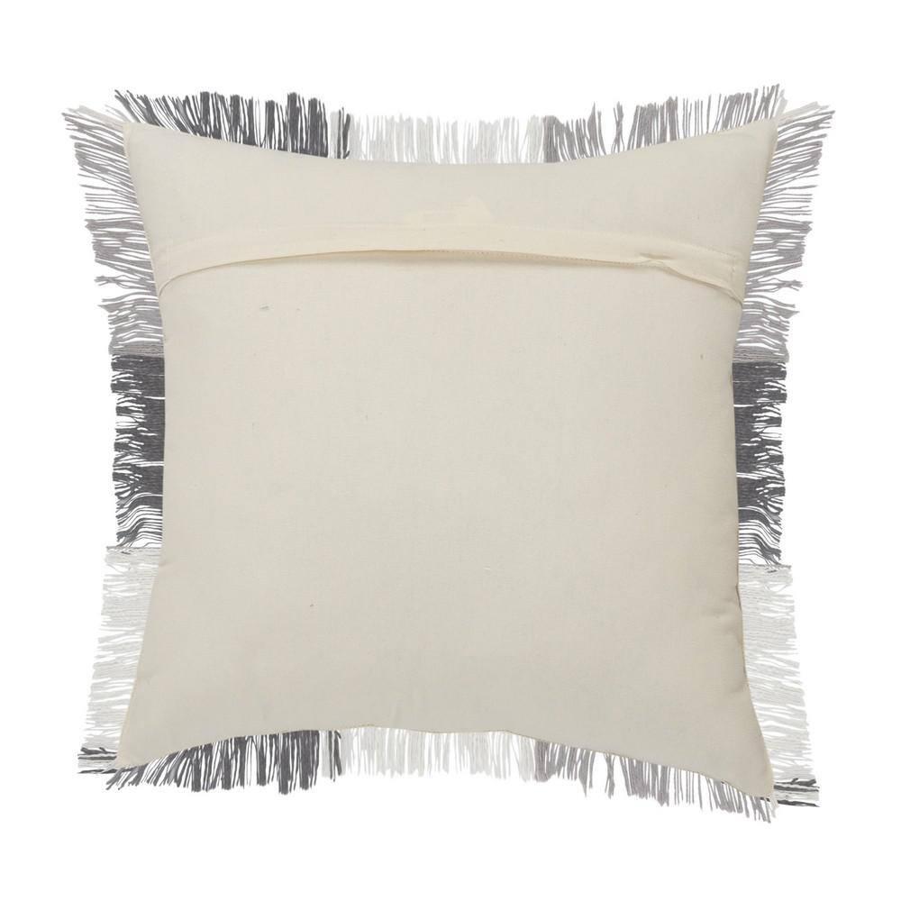 Woven Paths Charles Casual Cabin Fringed Throw Pillow, Patchwork, 20" x 20"