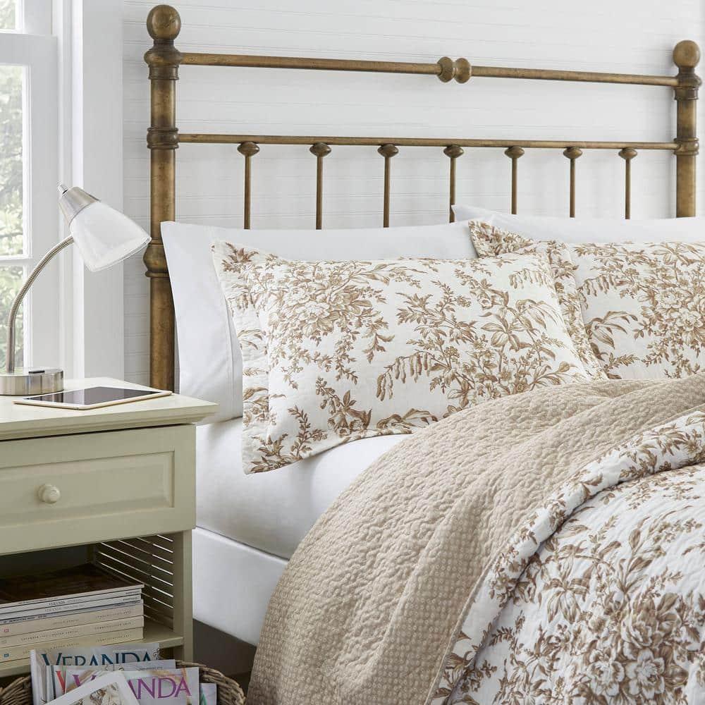 Laura Ashley Laura Ashley Bedford Cotton Reversible Quilt Set