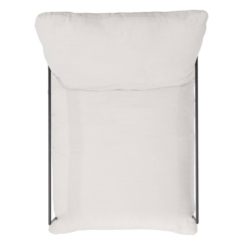 Portland Pillow Top Accent Chair - ACH4511 - Ivory/Black - Safavieh